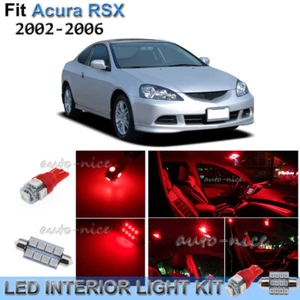 For 2002-2006 Acura RSX Brilliant Red Interior LED Lights Kit 14 Pieces - Picture 1 of 8