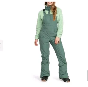 Roxy Women's Rideout Snow Bib with DryFlight Technology, Dark Forest, XS - Picture 1 of 21