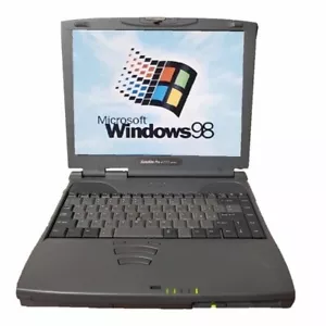 Notebook PC Laptop WINDOWS 98 Seriell Port rs232 FLOPPY Alte Spiele 21067 - Bild 1 von 4