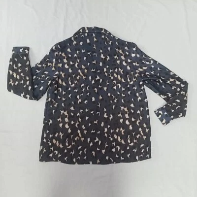 Nine Savannah Miller Blouse Debenhams Blouse Top Blue Animal Print UK 12 - Image 1 of 4