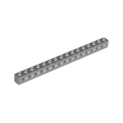 Lego Technic Bricks 8x Medium Stone Grey 1x16 Studded Beams 4211443 3703 NEW - Image 1 of 4