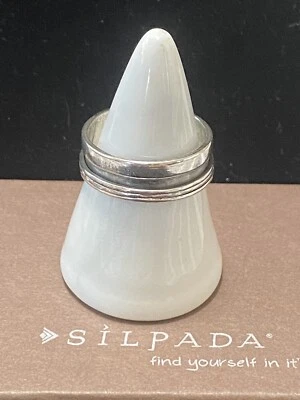 Anillo banda giratoria oxidada Silpada R1544 talla 9,5 Foto 1 de 4