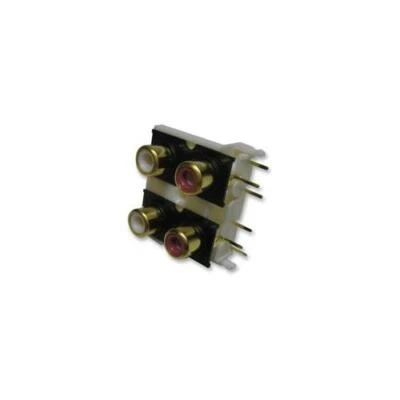 PRO SIGNAL - PSG01551 - PHONO SOCKETS, 4X, PCB, GOLD - Image 1 of 2