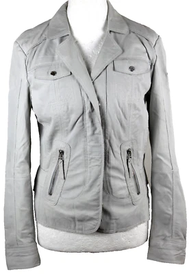 Milestone Beauty Lederjacke Damen,Gr.40,hellgrau, neuwertig - Bild 1 von 4