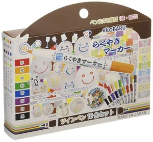 Marcador Rakuyaki JAPÓN KOBARU para artículos de cerámica paquete de 16 colores seguimiento - Imagen 1 de 1