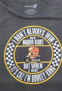Mario Cart8 2017 Unisex T-Shirt Größe XXL I Don't Always Win It's Cuz Donkey Kong - Bild 1 von 8