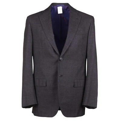 Kiton Soft Woven Houndstooth Check Super 180s Wool-Silk Suit 41R (Eu 51) NWT - Image 1 of 4