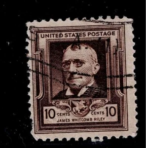 US Scott #868, Single 1940 James Riley 10c FVF Used - Picture 1 of 1