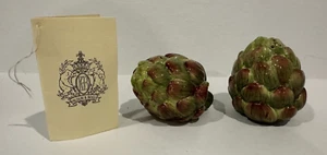 Coctelera de sal y pimienta de alcachofa Kaldun & Bogle artículo pintado a mano #18197 caja nueva - Imagen 1 de 6