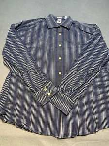GAP Button Down Hemd Herren Gr. Medium Langarm blau gestreift - Bild 1 von 16
