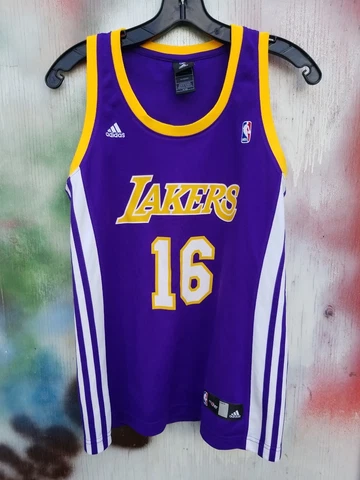 Los Angeles Lakers Adidas Pau Gasol #16 Women’s Jersey Size M Rare vintage Cover