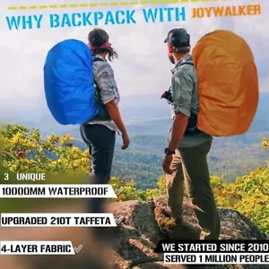Waterproof backpack rain cover, 10,000 mm waterproof rating, upgraded non-slip - Picture 1 of 7