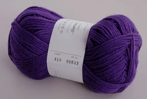 Hilo de lana de fieltro Galway peso con estambre 100 g púrpura real #419 - Imagen 1 de 1