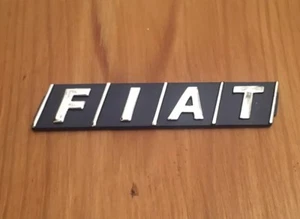 FIAT EMBLEM ABZEICHEN LOGO HECKGATE UNO TYP TEMPRA 124 131 ABMESSUNGEN 90 mm x 20 mm - Bild 1 von 1