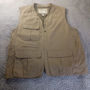 Orvis Fishing Vest Utility Workwear Multi Pocket Outdoor Gorpcore Casual Mens L - Picture 1 of 6