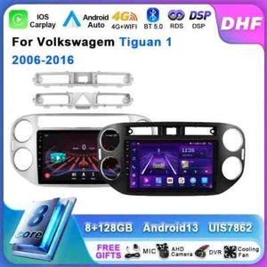 For Volkswagen Tiguan 1 2006-2016 Stereo CarPlay Car Radio Screen GPS Player DSP - Picture 1 of 34
