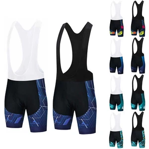 Miloto Men's Cycling Bib Shorts Padded Road Bike Cycle Bibs Cycling Bib Knickers - Picture 1 of 23