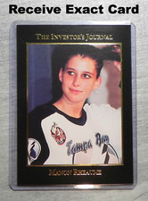 Manon Rheaume 1993 LARGE Investor's Journal Gold Card #45 _ Exact Card (K)