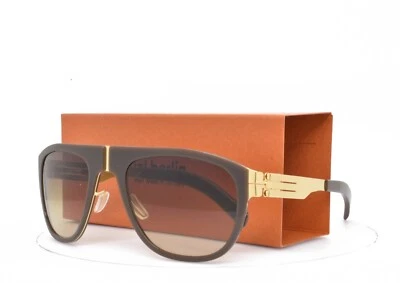 iC! Gafas de sol Berlin M17 TRESKOWALLEE MARRÓN DORADO LENTE AVIADOR 54-23-145 Foto 1 de 4