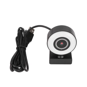 Computer Camera HD 1080P Supplementary Lighting Flexible Rotate USB Home - Afbeelding 1 van 12