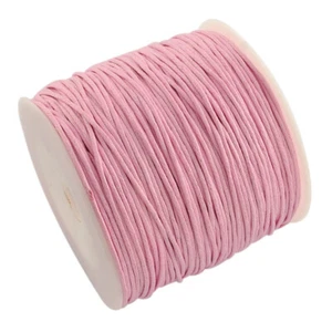 10m Pink Waxed Cotton Thread Cords, cord beading string 1mm AU Seller supplies - Picture 1 of 2