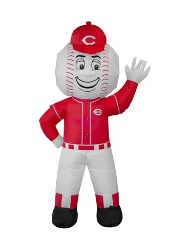 Cincinnati Reds "Mr. Red" Mascot 7 Foot Tall Indoor/Outdoor Yard Inflatable Cover