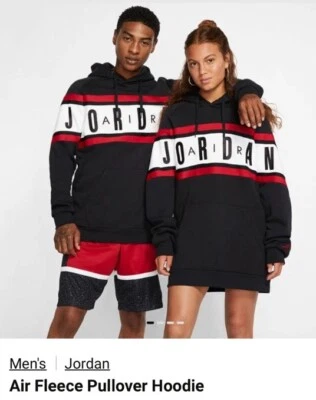 Nike Air Jordan Jumpman Hoodie Fleece Sweatshirt Men M Sewn-On Spell Out Logo - Image 1 of 4