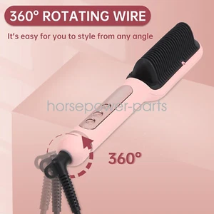 Negative Ionic Hair Straightener Brush 9 Temp 30s Fast Heating LED Display Pink - Picture 1 of 6