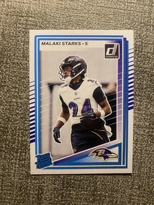 Panini Donruss 2025 NFL Malaki Starks Rated Rookie #No.346 Baltimore Ravens - Bild 1 von 2