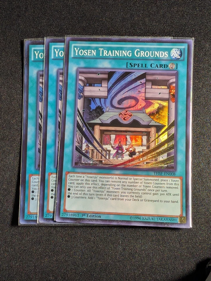 Yugioh - 3x Yosen Training Grounds THSF-EN008 1st Edition Super Rare NM - Image 1 of 1