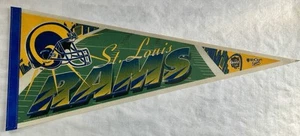 Pennant sportivo St. Louis Rams NFL Game Day Football epoca anni 90 WinCraft made in USA - Foto 1 di 6