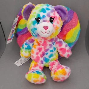 Build-A-Bear Reversible Heart Surprise Polka Dot Bear Plush 8.5” Stuffed Animal  - Picture 1 of 10