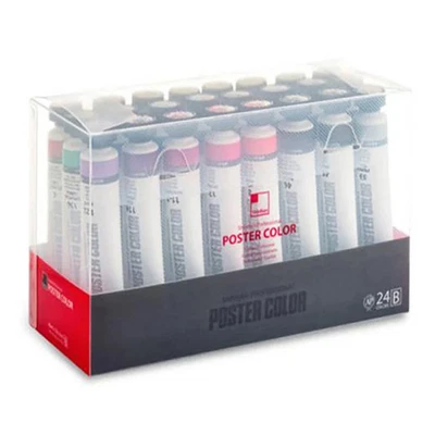SHINHAN Professional Poster Color Paint 40ml Tube 24 Color Set - B Type/Tracking - Image 1 of 4