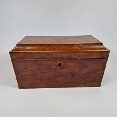 Antique 19thC Rosewood? Tea Caddy With Bun Handles 35cm Wide - Image 1 of 4