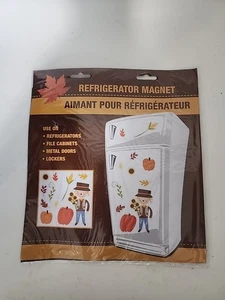 NEU Herbst Erntedank Kühlschrankmagnete Kürbisse Blätter Vogelscheuche Herbst  - Bild 1 von 3