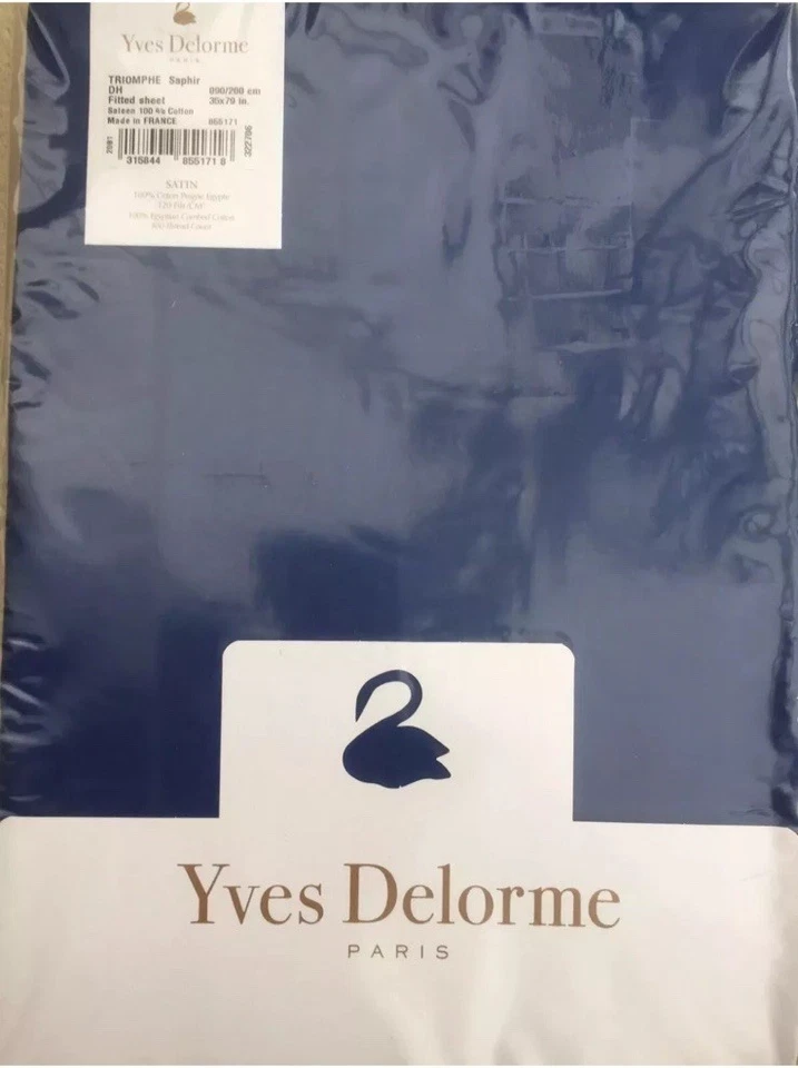 SÁBANA BAJERA YVES DELORME TRIUNFO ZAFIRO SATINADO LUJO INDIVIDUAL 90/200 CMS Foto 1 de 1