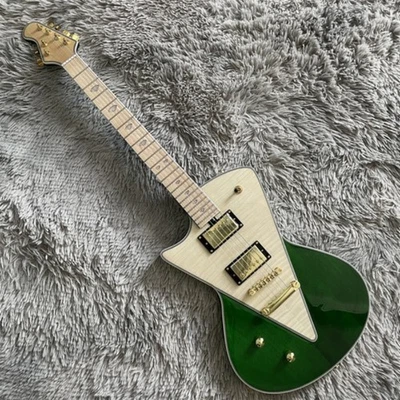 Left-Handed Electric Guitar Maple Fingerboard Gold Hardware HH Pickups 6-Strings - Image 1 of 4