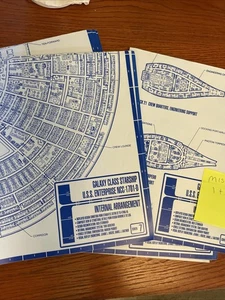 Star Trek Next Generation U.S.S. Enterprise Baupläne Sternbach FEHLTEILE - Bild 1 von 6