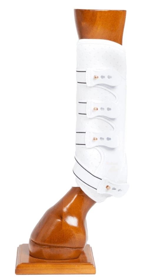 Back on Track Weiß L Royal Arbeitsgamaschen Hinterbein Beinschutz - Bild 1 von 3