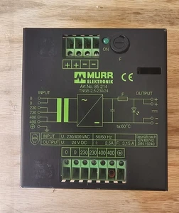 MURR ELEKTRONIK TNGS 2,5-230/24 POWER SUPPLY UNIT 85214 - Picture 1 of 1