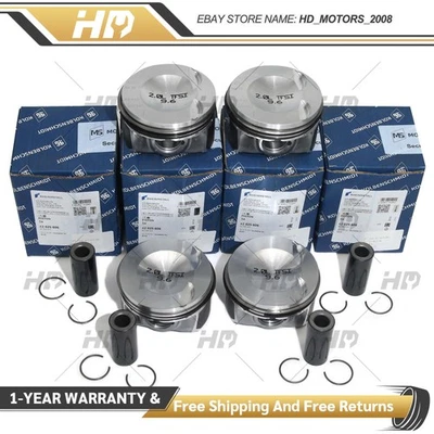 4x Oversized +0.5 Pistons Rings Φ83mm Φ23mm For VW GTI Audi A6 Q5 A4 A5 2.0 TFSI - Image 1 of 4