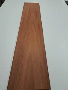 Jarrah Veneer - 1 NATURAL WOOD Sheet - 1050mm x 205mm - Picture 1 of 5