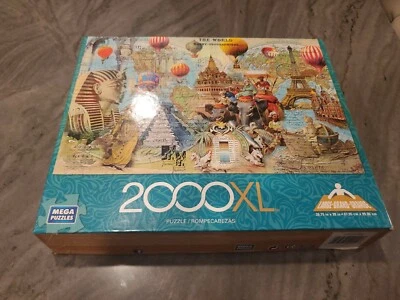 The World Traveler 2000 PC Puzzle Used Mega Puzzles Bill Bell Thelma Winter - Image 1 of 4