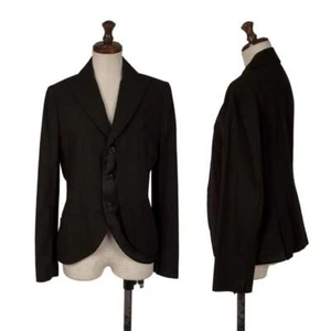 Yohji Yamamoto NOIRYohji Yamamoto NOIR verschiedene Materialien Revers Lagenlook Jack... - Bild 1 von 12