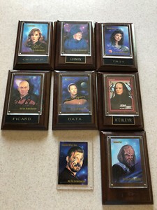 STAR TREK THE NEXT GENERATION AUTOGRPHED CARD SET