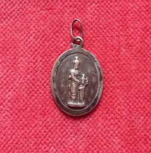 Ste Anne d'Auray : Médaille Pendentif Argent ! - Picture 1 of 2