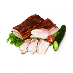 Heißgeräucherter Bauchspeck Speck Salo 250 g Сало Salzspeck - Bild 1 von 1