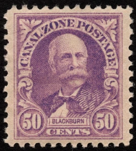 Canal Zone Stamp Scott # 114a Mint VF - 50 Cents Lilac Blackburn Wet Printing - Picture 1 of 1