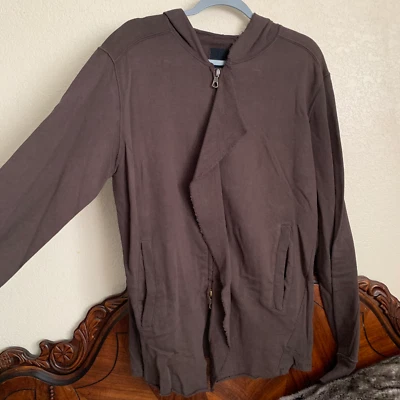 Rick Owens SLAB Dust BROWN Mountain Hoodie Sweatshirt AUTHENTIC RARE US L LARGE - Image 1 of 4