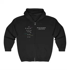 Felpa con cappuccio full zip unisex SLS Camera Ghost Hunting per investigatori paranormali - Foto 1 di 7